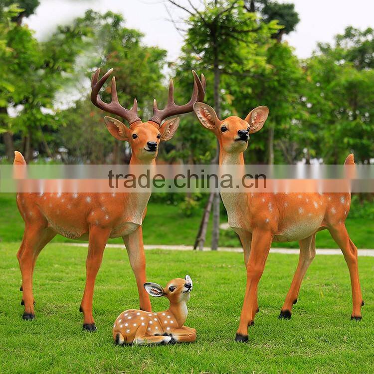 china supplier wholesale life size resin garden deer statues