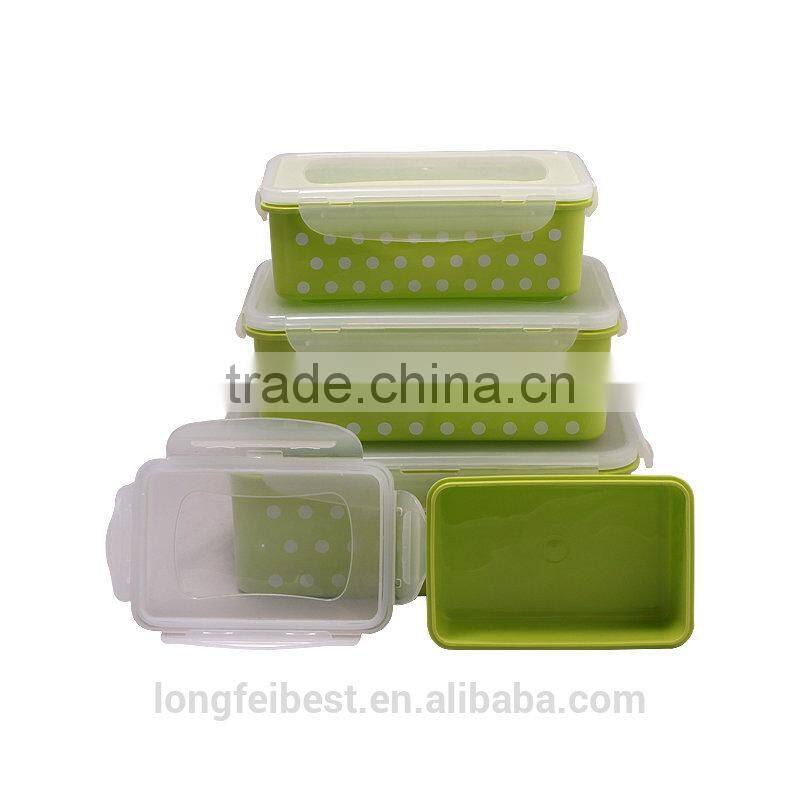 4pcs character Plastic Airtight Preserving food container