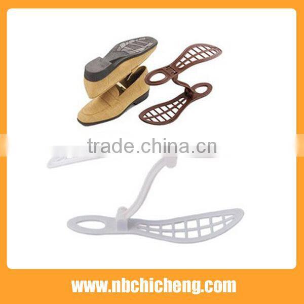 Foldable plastic shoe rack