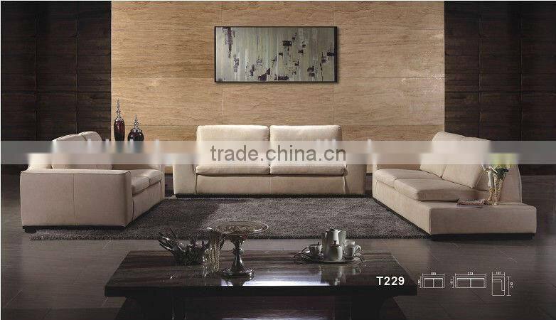Modern Genuine Leather Hotel Lobby Sofa Set (BG90462)