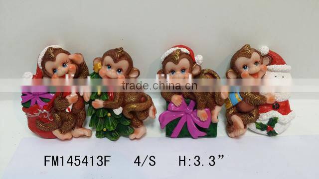 Resin 2016 Newest Russian Monkey Shape Fridge Magnet