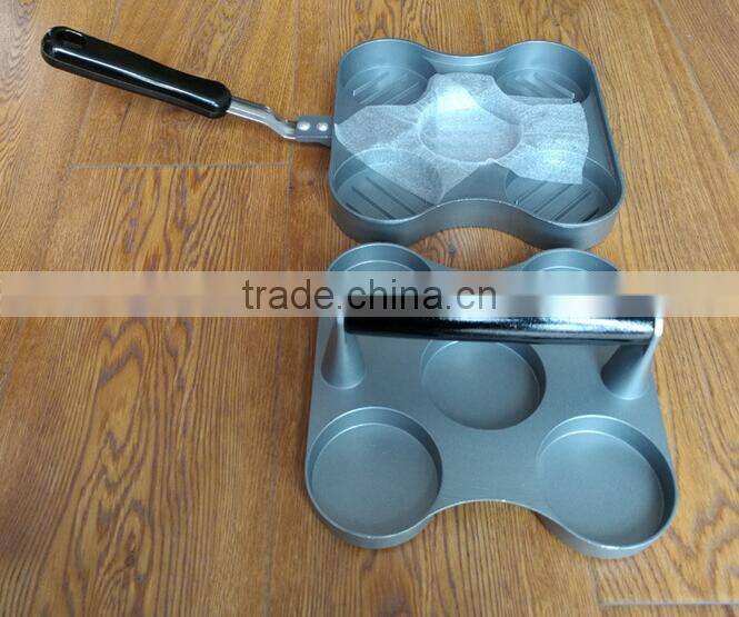 5 section casting aluminum hamburger press match wax disc paper