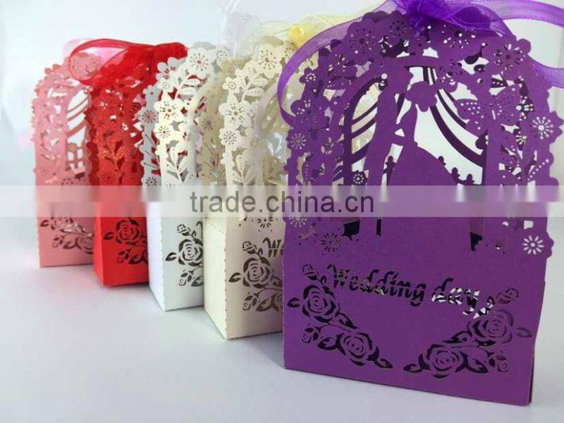 foldable sweet wedding candy box romantic paper wedding box