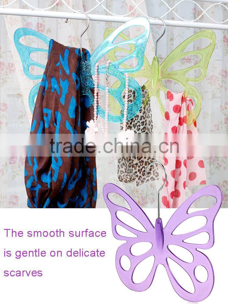 Novel Design ABS Material Plastic Butterfly Scarf Hangers