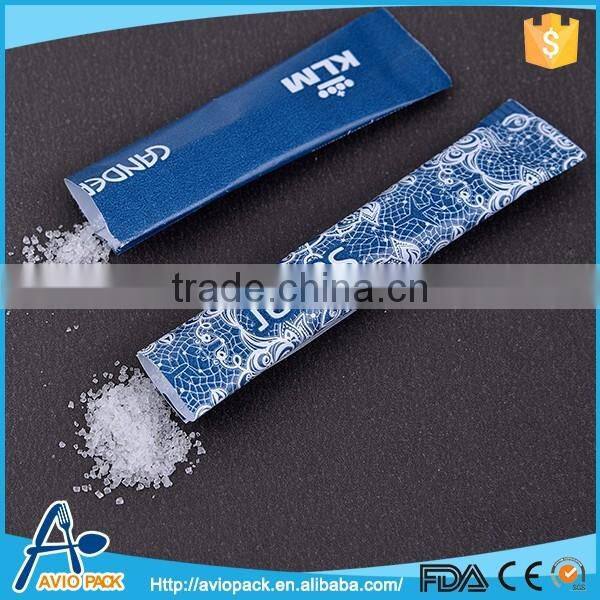 Disposable mini table paper pepper salt sugar sachet for airplane made in China