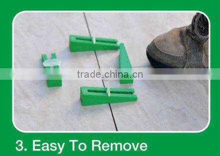 Tile Leveling System, Lippage leveling spacer and cap wedges