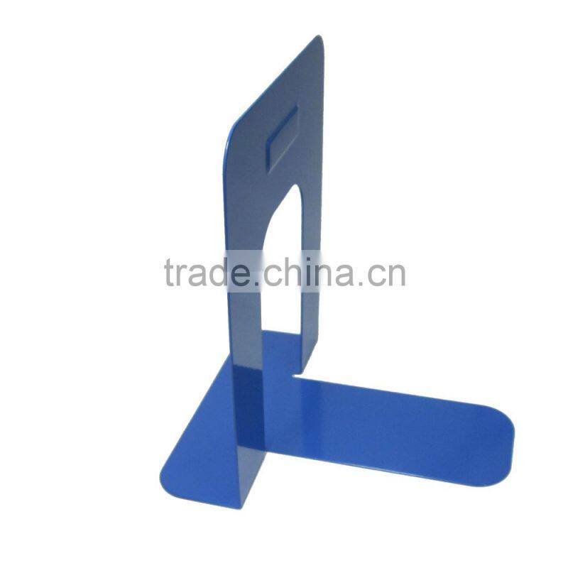 Fresh colored simple design 6" metal desktop bookend