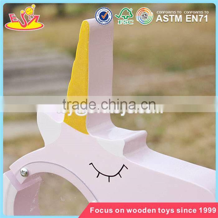 wholesale lovely wooden unicorn piggy bank new design wooden unicorn piggy bank for kids W02A257
