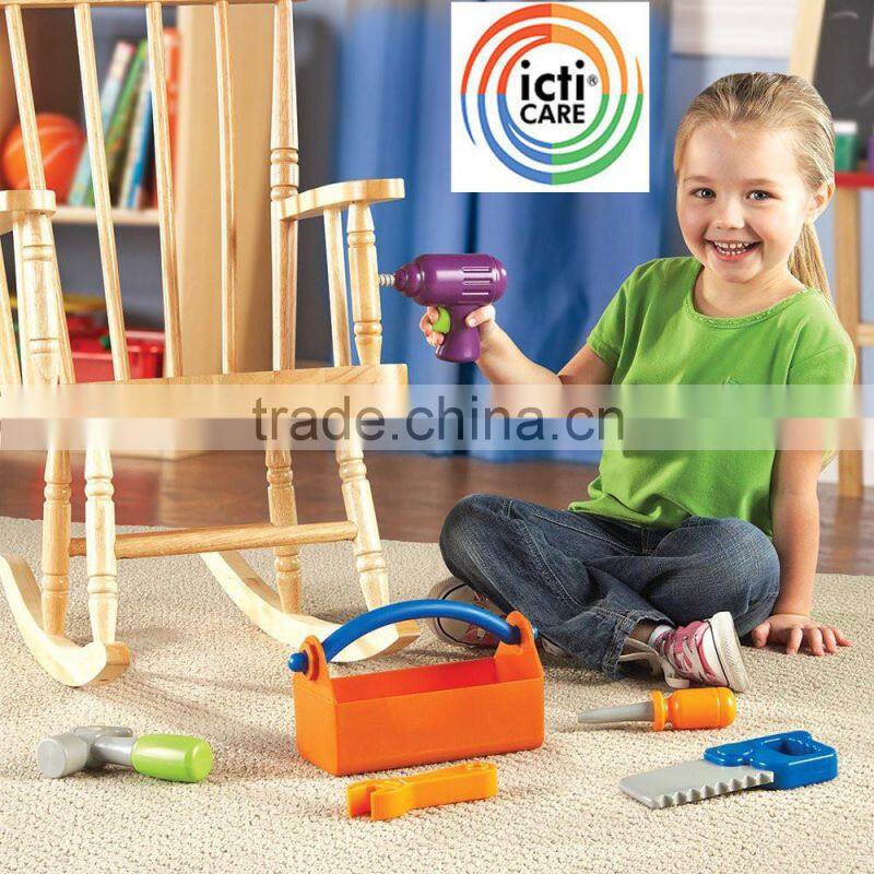 2015 new plastic hand fixing toy set for kids Learning Resources tool set fisher peice wholesale from China ICTI manufacture sup