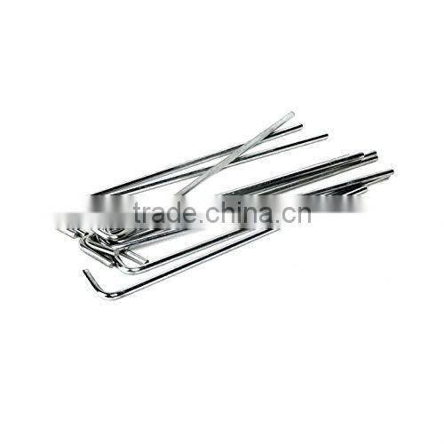 Galvanized metal tent pegs hooks