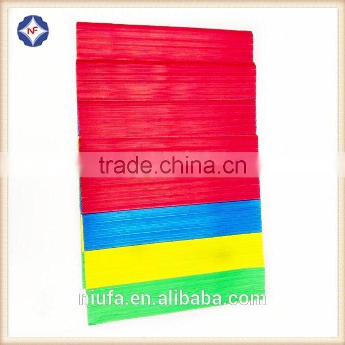 custormized precut printed plastic gang twist tie with single wire for packaging