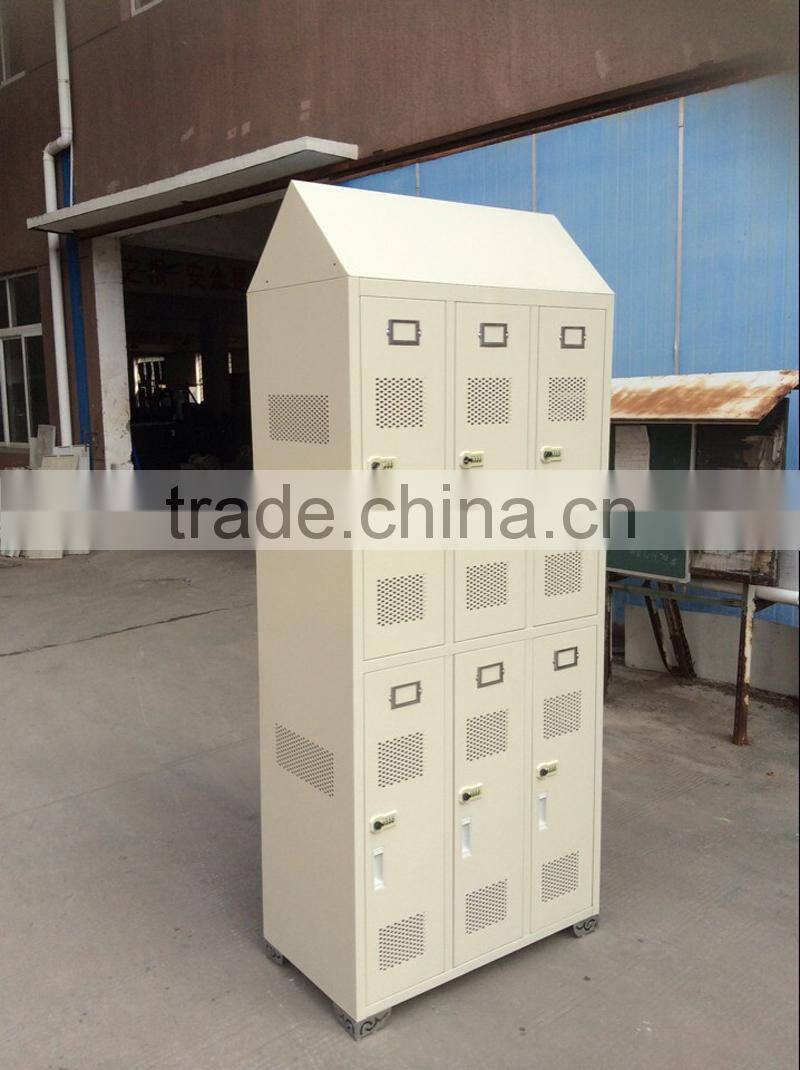 Six-doors Color Metal Locker Steel Swimming Pool Locker