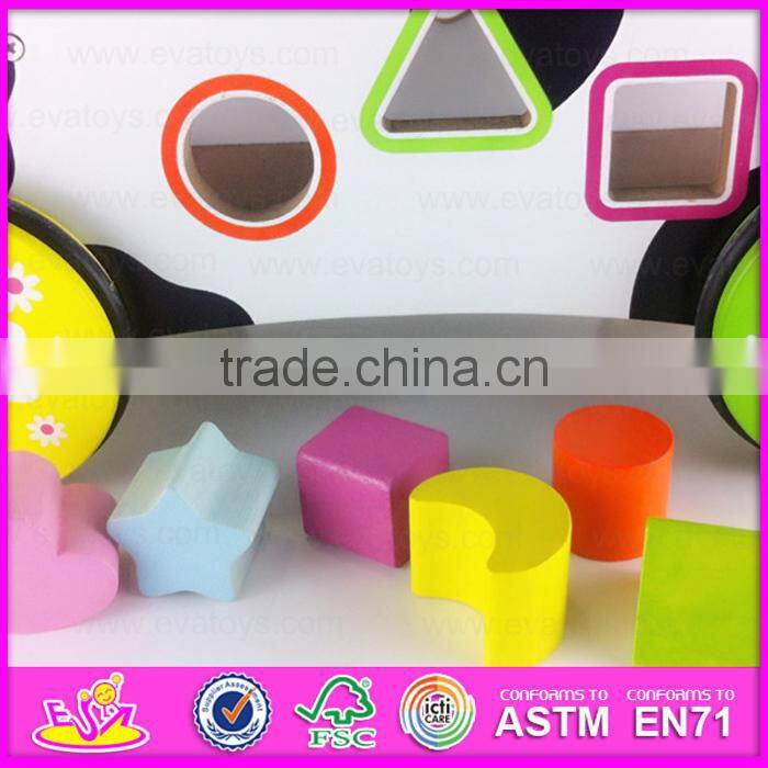 2015 Excellent useful kids wooden tricycle with blocks W16A019