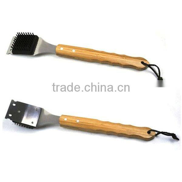 BR3207 wooden bbq cleaning brush