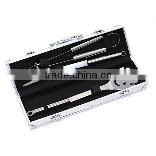 BQ-0077 / 3 pcs hollow handle knife and fork bbq set