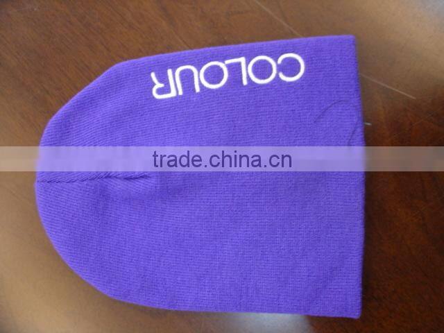 winter cap with yellow and blue color