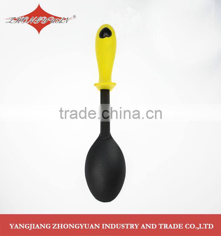 2014 hot sale good quality colorful nylon kitchen tool with heart shaped handle
