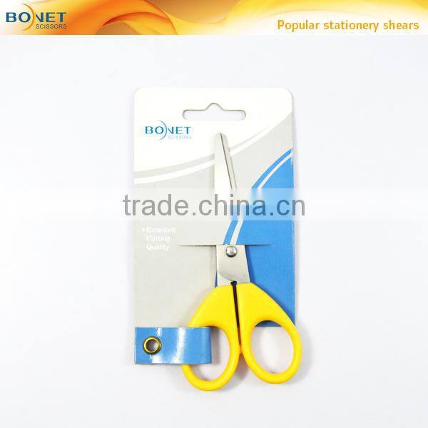 SSC0002 FDA certificated 4-1/4" Economic colorful plastic student rounded point scissors set 3ps