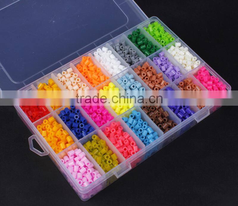 2016 Hot Selling 5mm DIY Eco-friendly Cartoon Perler Beads Educational Hama Perler Beads Wholesale