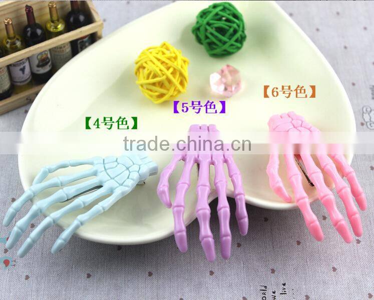 Promotion Hair clip skeleton Hair clip hand bone Hair clip