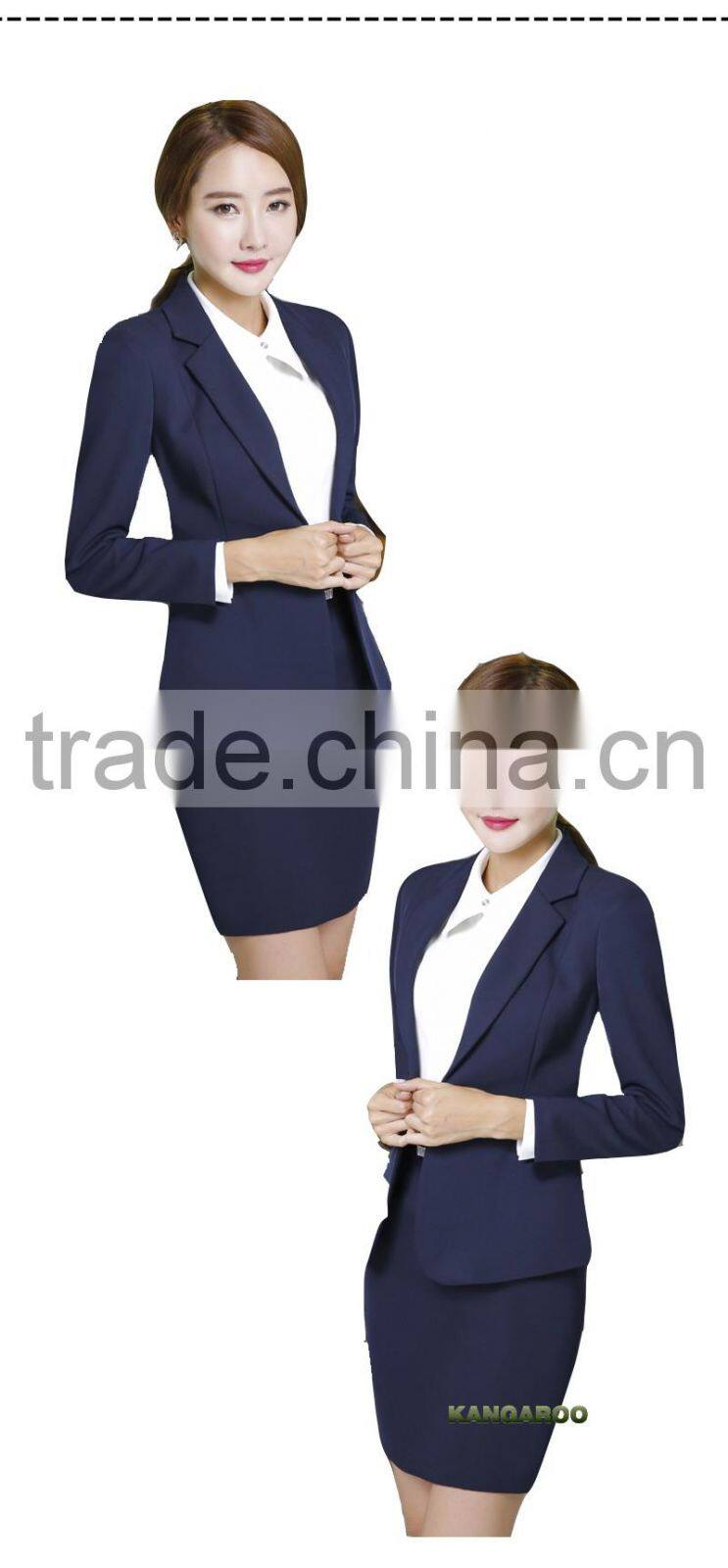 Sample Custom Fabric For Formal Office Uniforms For Women