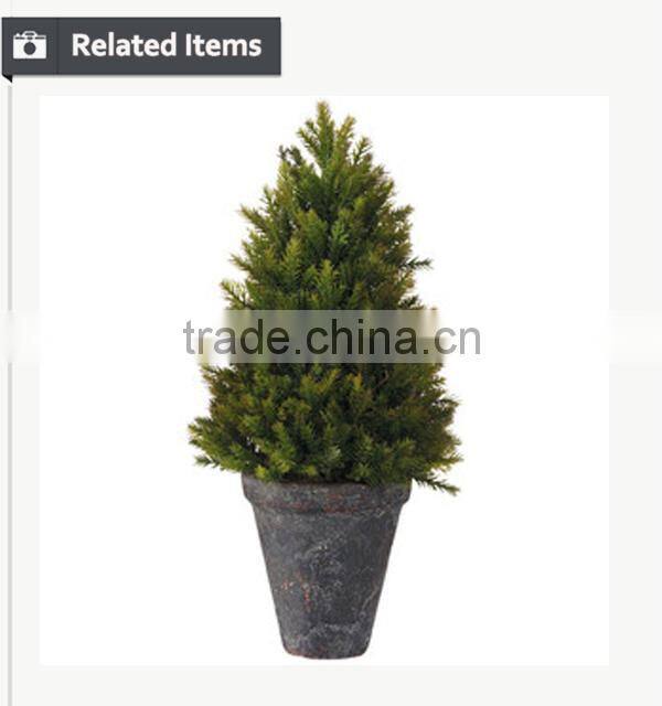Chinese synthetic topiary boxwood grass tree for Christmas garden decoration