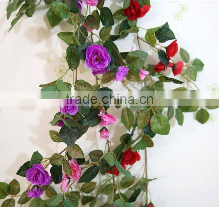 artificial small rose flower garland