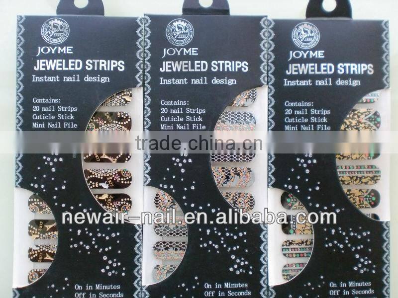 3d crystal full rhinestone diamond nail polish oil diamond stickers