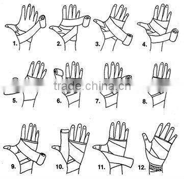 WHITE BOXING HAND WRAP PAIR STRETCH