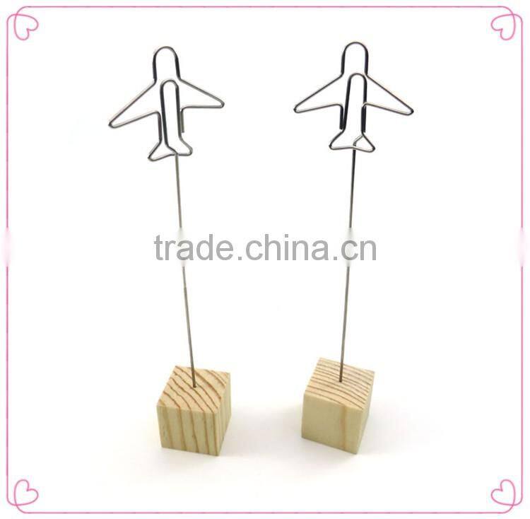 Airline advertising gift plane shape metal bolldog clip with LOGO printing