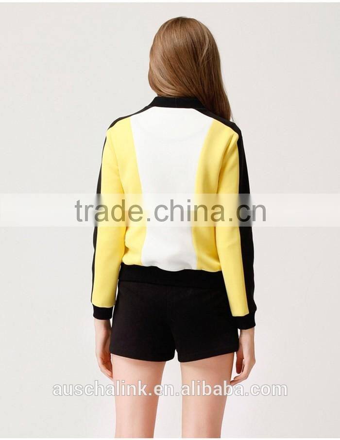 outdoor new style woman double breasted sport coat low price