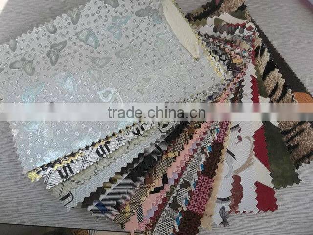 Diferent style PVC leather Product for bags in china