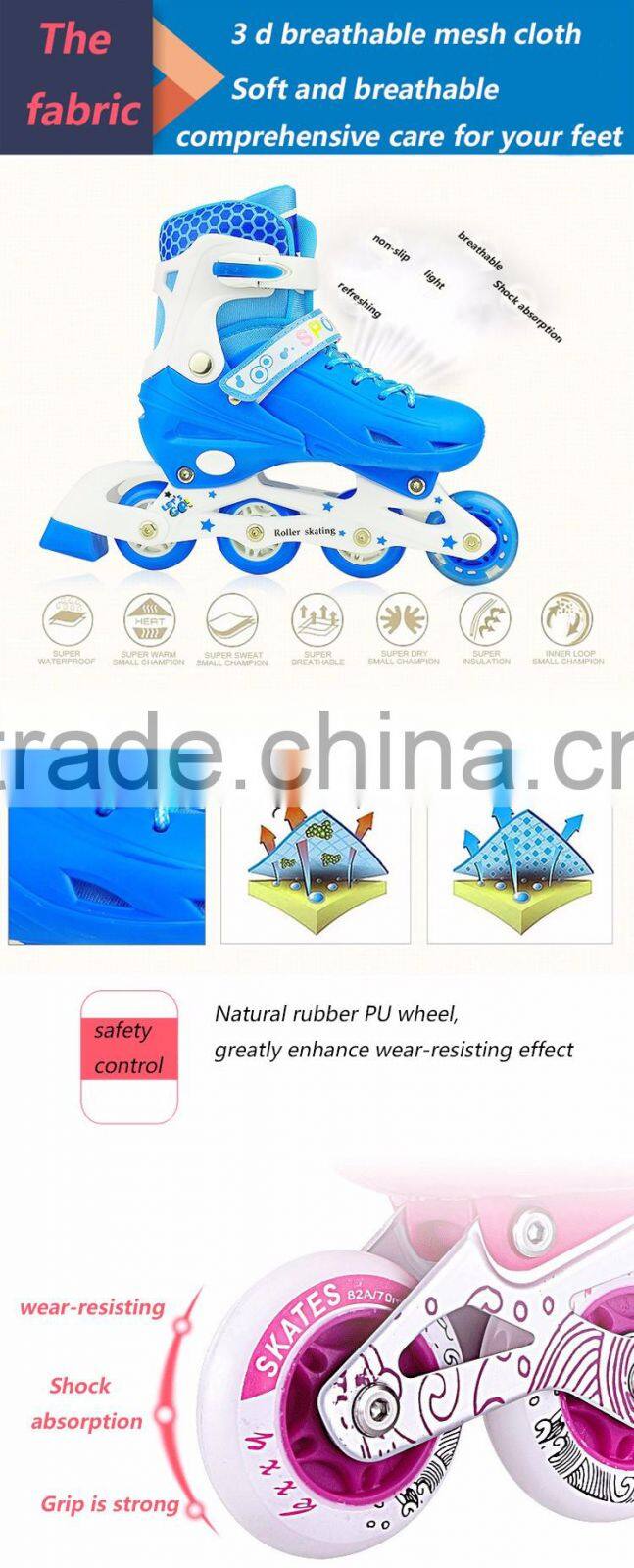 TPR light up inline roller shoes led skating shoes in India