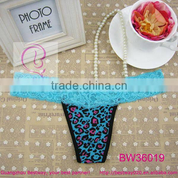 Super fashion thongs fancy leopard printed thongs