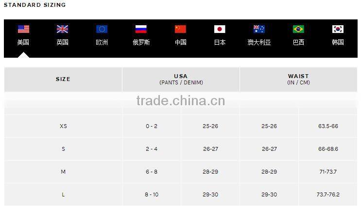 New fashion women pants speacil cutting pants OEM wholesale clothing