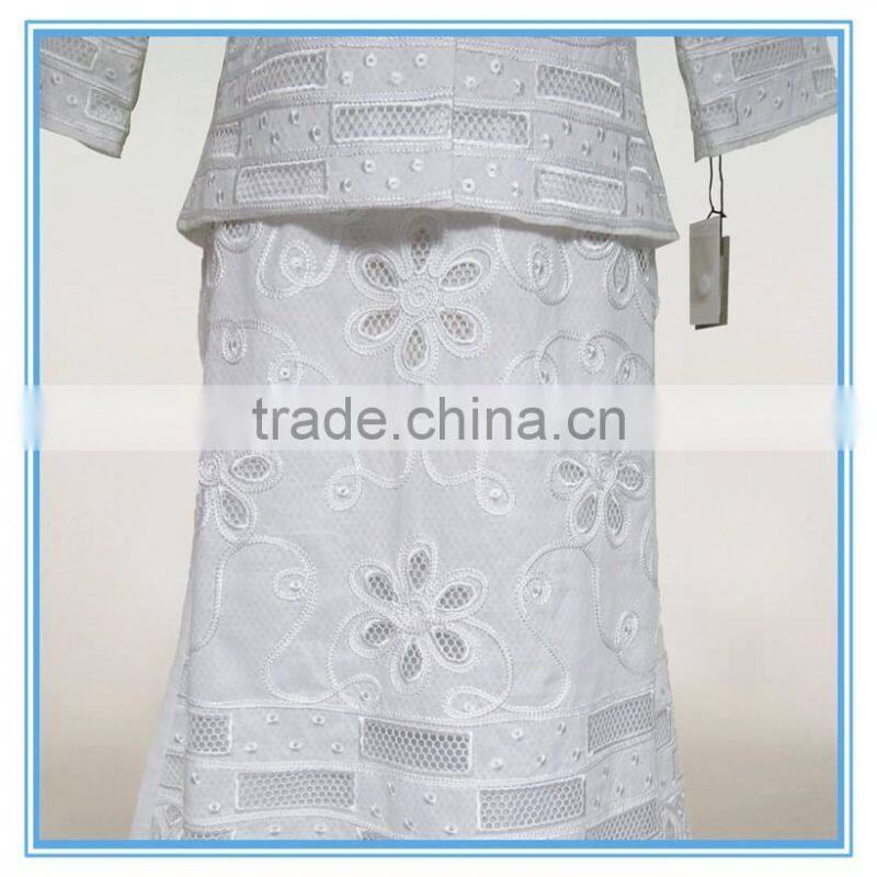 ladies embroidery jacket and skirt church suit