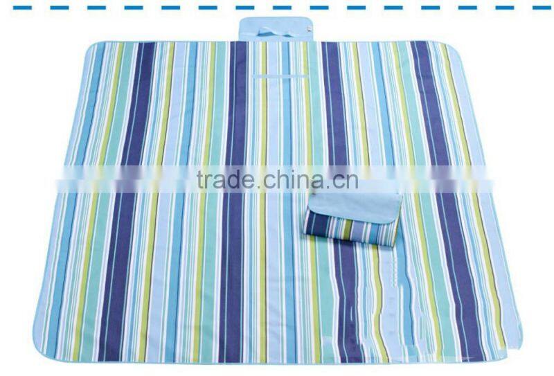 2016 Outdoor waterproof foldable cotton camping picnic mat