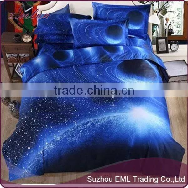 Starry sky fantastic bedclothes bed cover pillow case 3D digital print bedding set