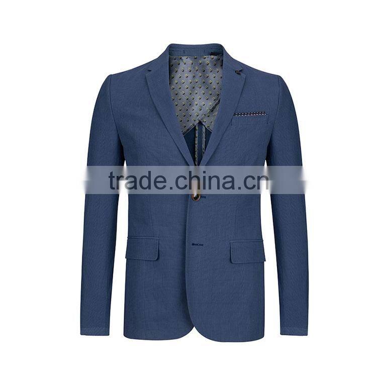 Wholesale Spring Summer Half Lined Polyester Viscose Jacket Blazer Best Brands Men'S Fashion Suit Design