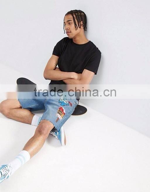 2017 New style shorts jeans fashion street style denim jeans for men