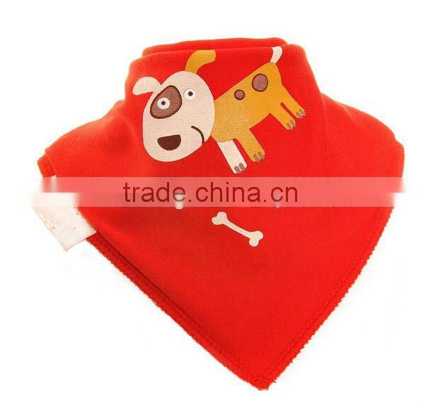 Alibaba china printing cotton custom absorbent dribbler bandana baby bibs wholesale