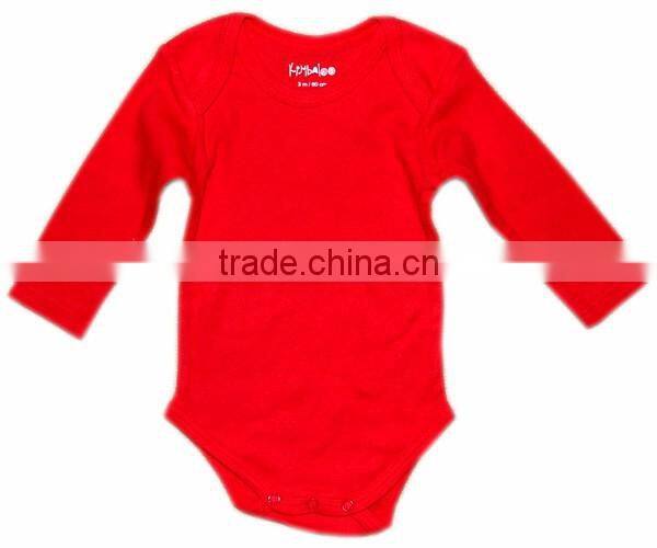 2017 New Design Baby Rompers Plain 100% Cotton
