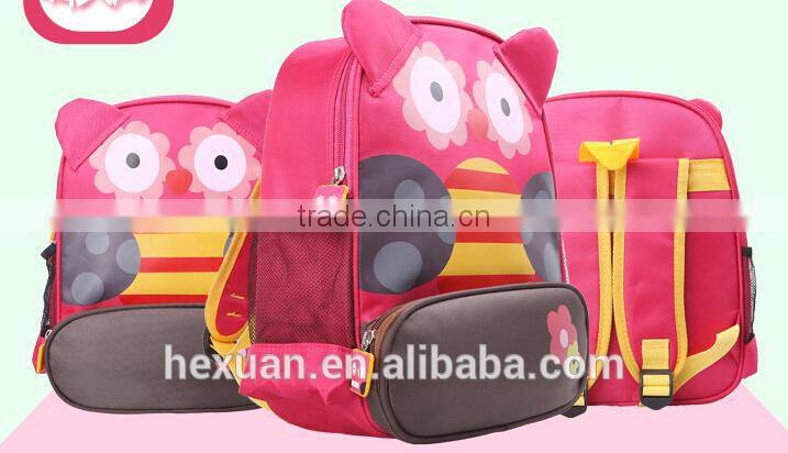 8 designs stocked or OEM, Children Kids Baby Cartoon Backpack Export School Bags