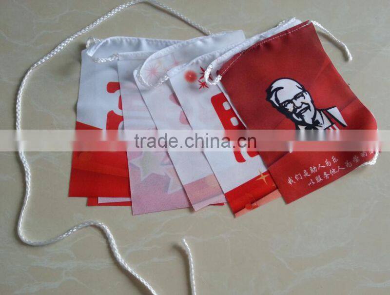 polyester custom bunting flag