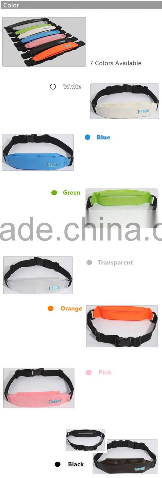 Underwater Waterproof Dry Pouch Waist Belt Bag Swimming Diving Clear Bags PVC~7 colors~Accept Custom