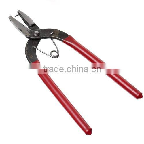 Red Stainless Steel Hole Punch Pliers Hand Tools With Long Grips