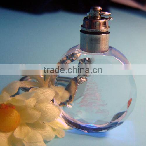 Fancy Cheap Colorful LED Crystal Keychain/Crystal Keyring/Crystal Keyholder