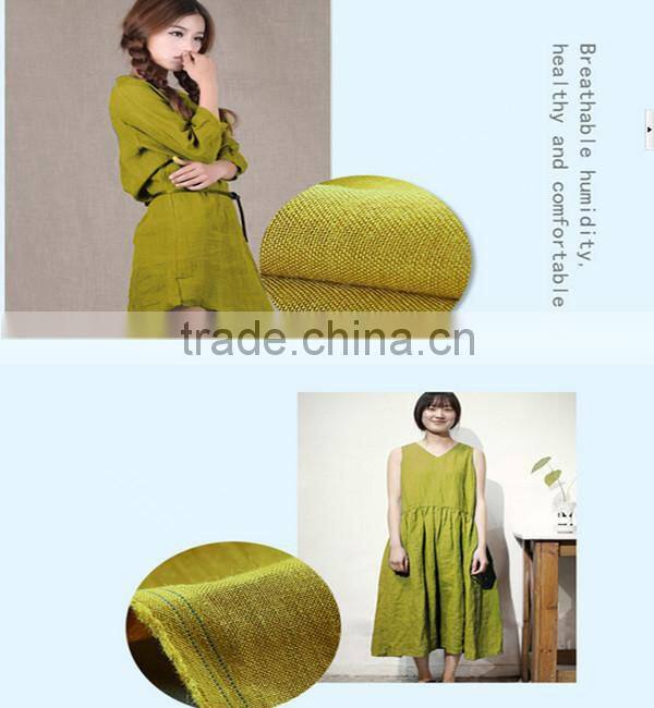 Cotton Ramie Fabric Of Yarn Dyed