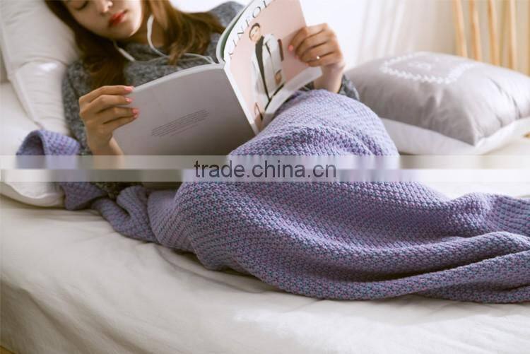 Burgundy Kids Handmade Mermaid Tail Blankets