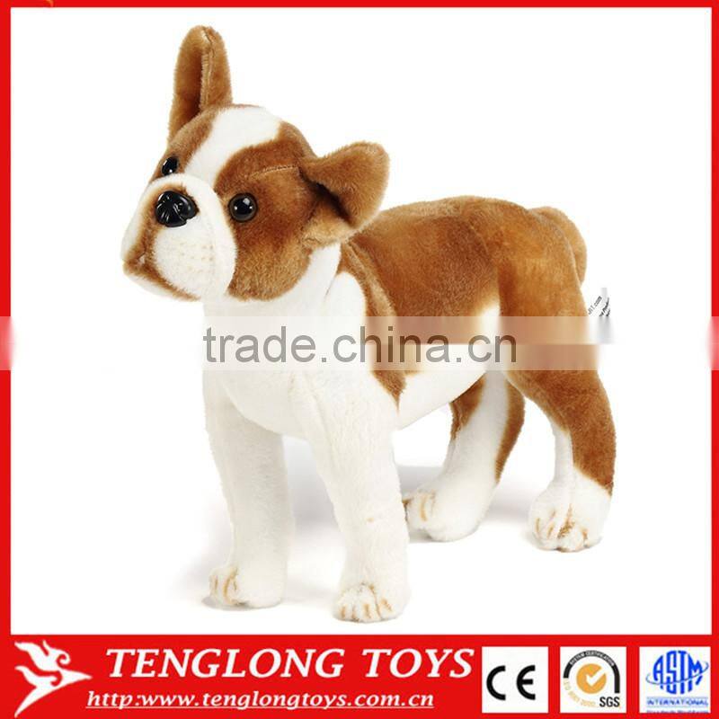 Custom stuffed soft toys dog pludh toy cute fabric plush dog toy